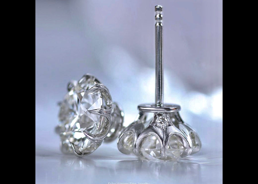 2.00 Ctw Diamond Earrings SI1