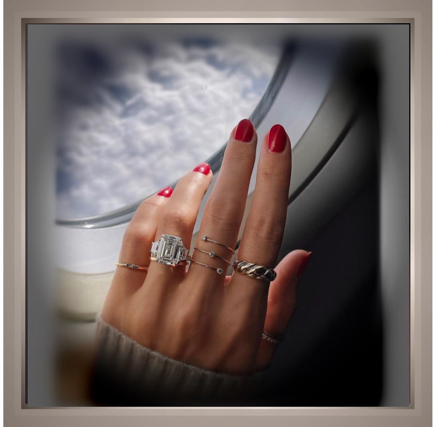 7.23 Ct. Emerald Cut Platinum Engagement Ring VS1 F  IGI certified  $50,000.00 Value
