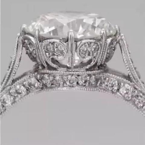 2.02 Ct. Edwardian Style Platinum Engagement Ring VS2
