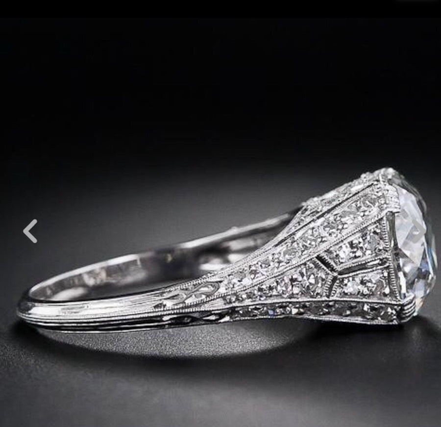 2.75 Ct Edwardian Antique/Style  Diamond Engagement Ring VS2