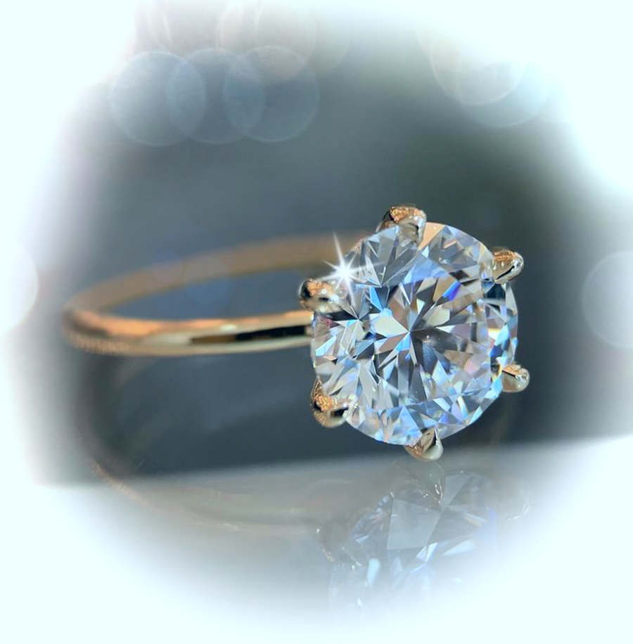 Natural 0.33carat Round Diamond Ladies Bridal Solitaire Engagement Ring 18K  Gold | eBay