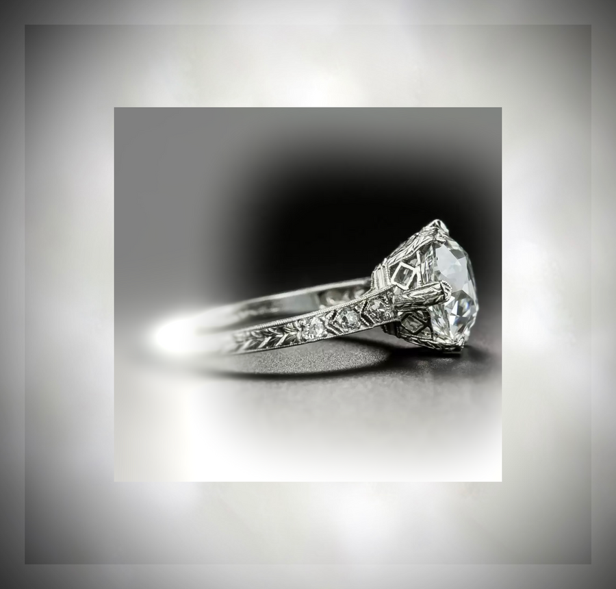 Tiffany art deco diamond ring Clearance