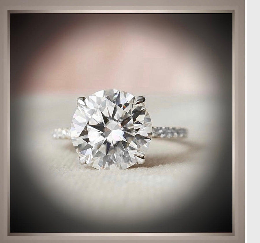 2.80 Ct. Brilliant Round Solitaire Diamond Engagement Custom Ring