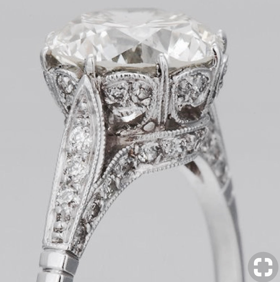 2.02 Ct. Edwardian Style Platinum Engagement Ring VS2 – Ashton