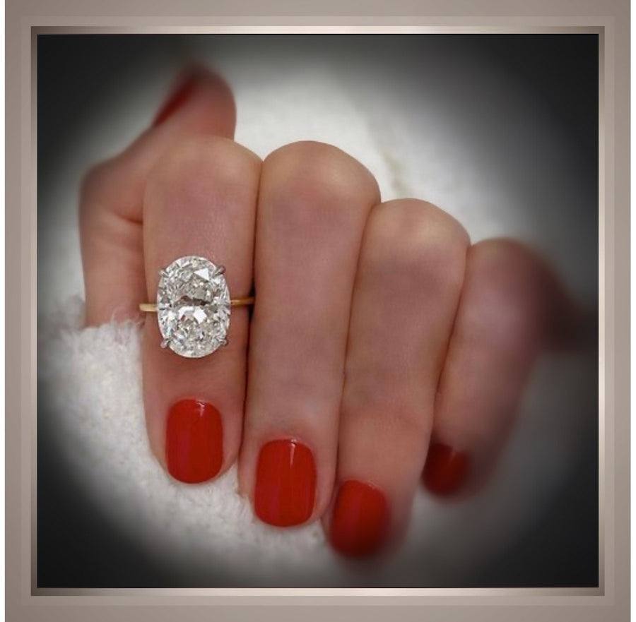 On Sale***3.01 Ct  Brilliant Cut Oval Diamond Solitaire Engagement Ring  VS2 G 14K & Platinum   *** Reduced 1500.00  IGI Certified