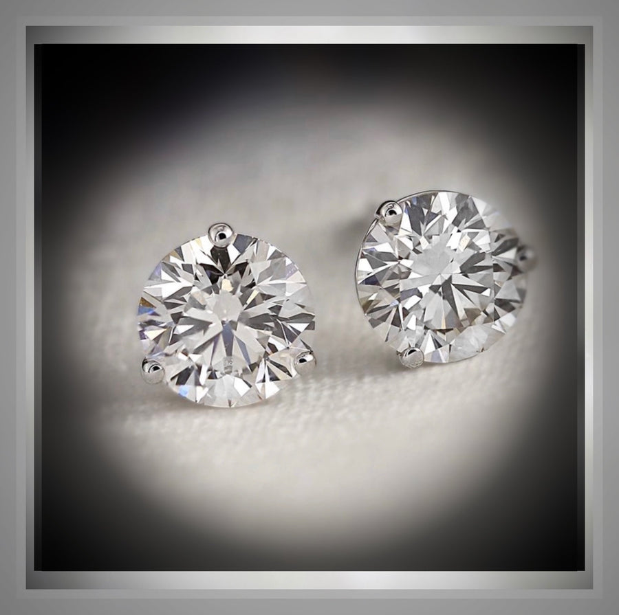 2.00 Ct. Martini Style Earrings VS2