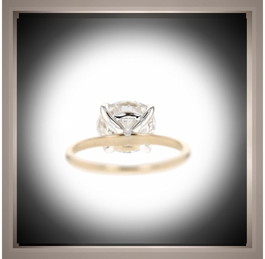 Quick Sale Price  ** 2.01 Carat Brilliant cut Diamond Round 4 Prong  Solitaire Engagement Ring VS2 G***ON SALE***