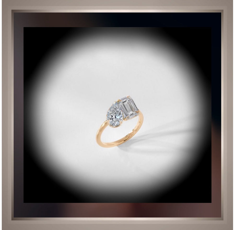 * Toi et Moi  4.01 Carat Two Stone Diamond Ring   VVS2 E