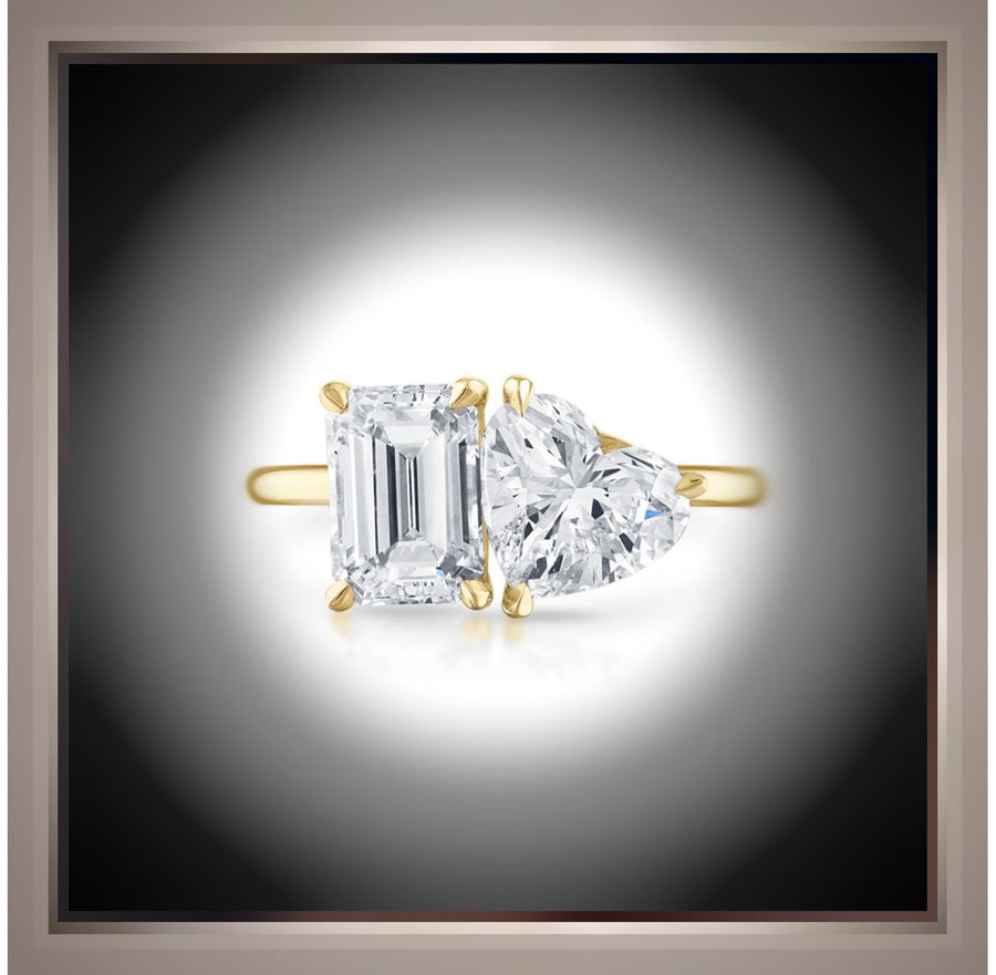 * Toi et Moi  4.01 Carat Two Stone Diamond Ring   VVS2 E