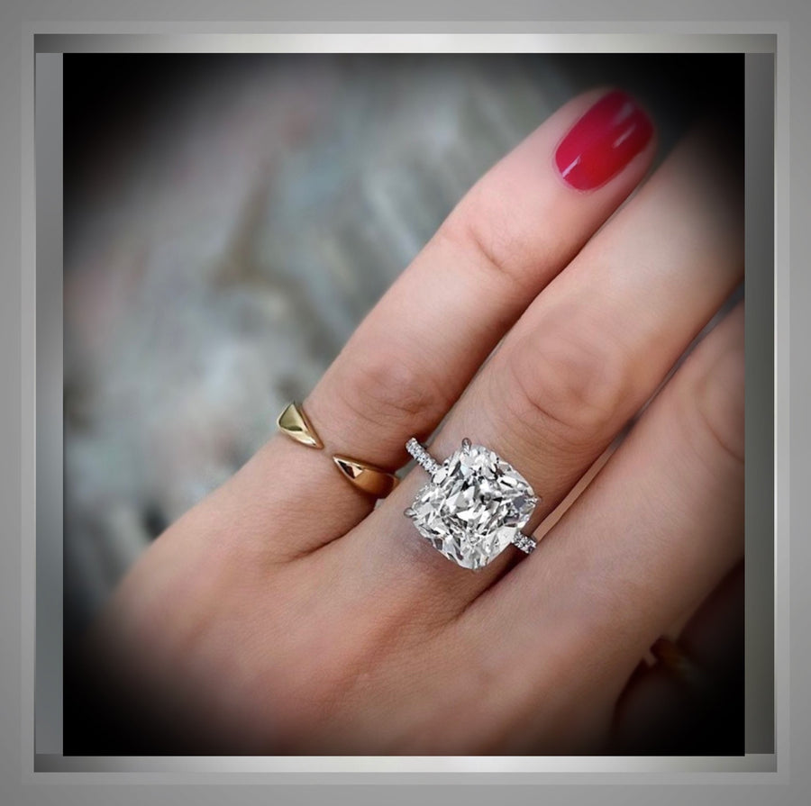 0.56TCW J/I1 18k Gold GIA Certified Diamond Bridal Rings| Surat Diamond  Jewelry