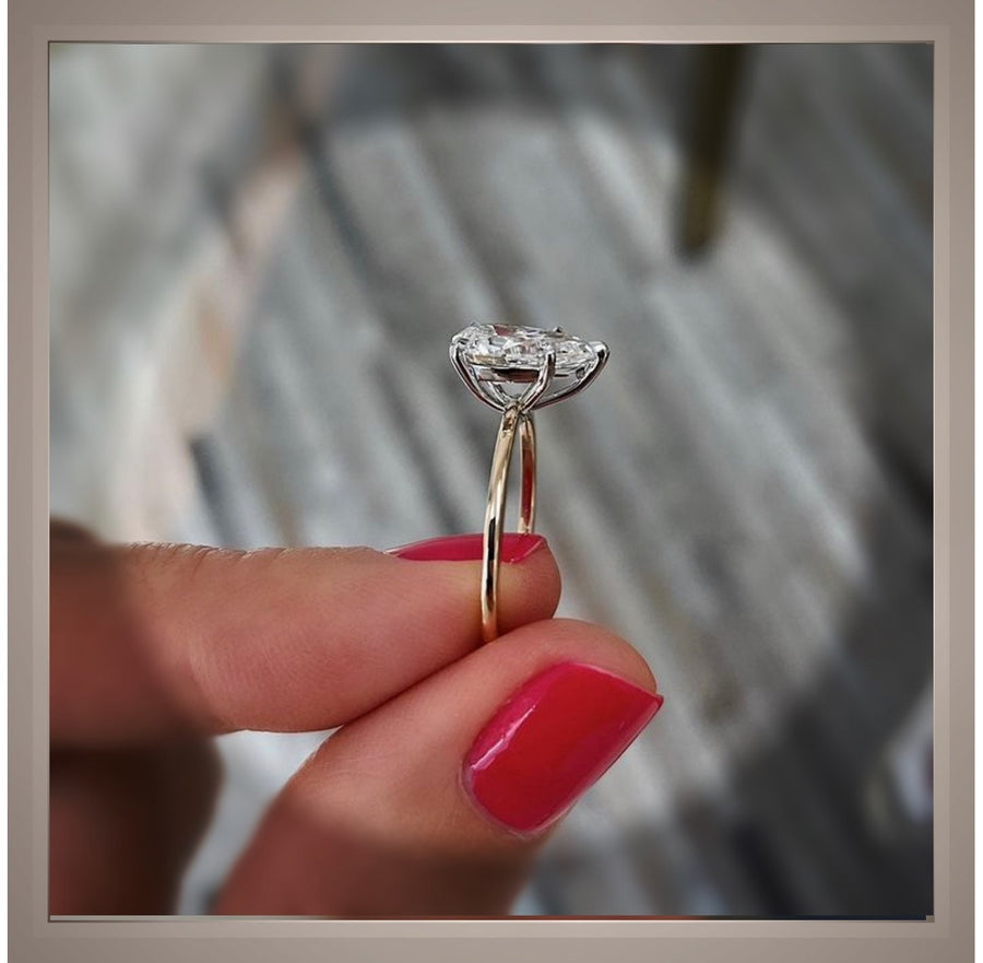 GIA Certified  ***2.11 Ct  VVS2 E Brilliant Cut Pear Diamond Solitaire Engagement Ring