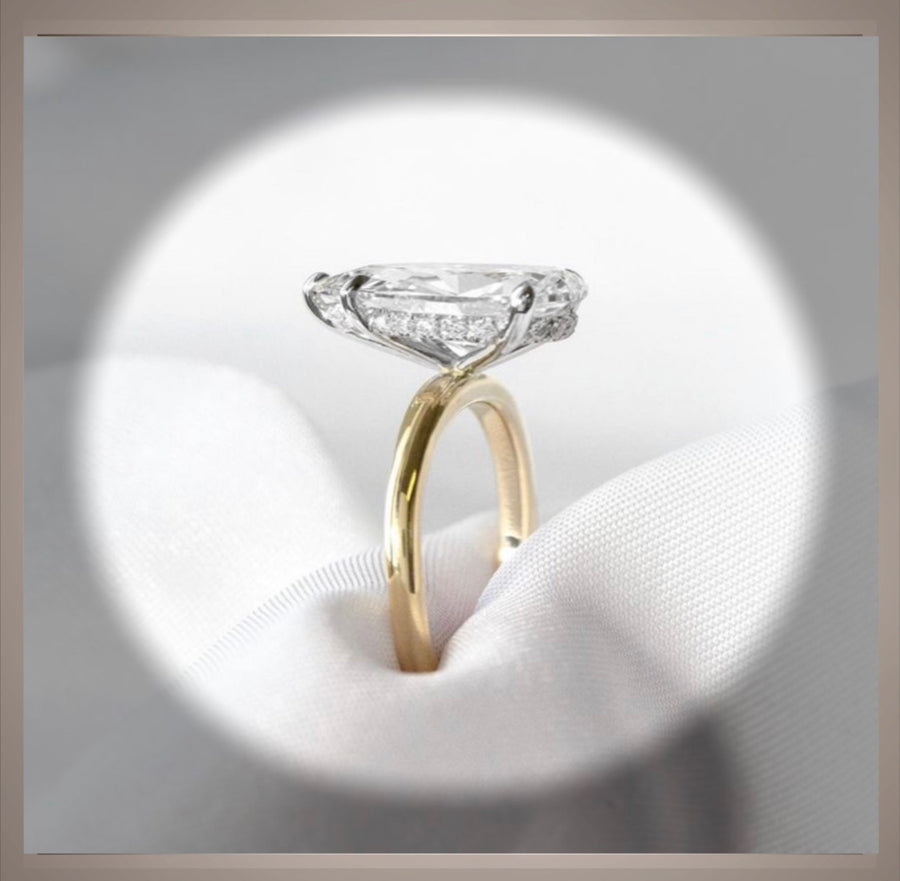 Cut Large***4.24 Ct  Brilliant Cut Pear Diamond Solitaire Engagement Ring IGI Certified VS1 E SAVE 10g