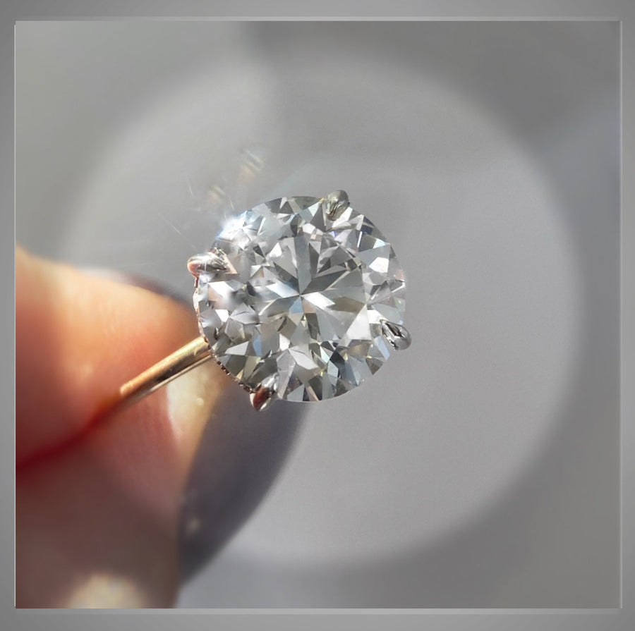 4.50 Carat Brilliant cut Diamond Round  Solitaire Engagement Ring VS1 ***SAVE OVER $10,000   IGI Certified